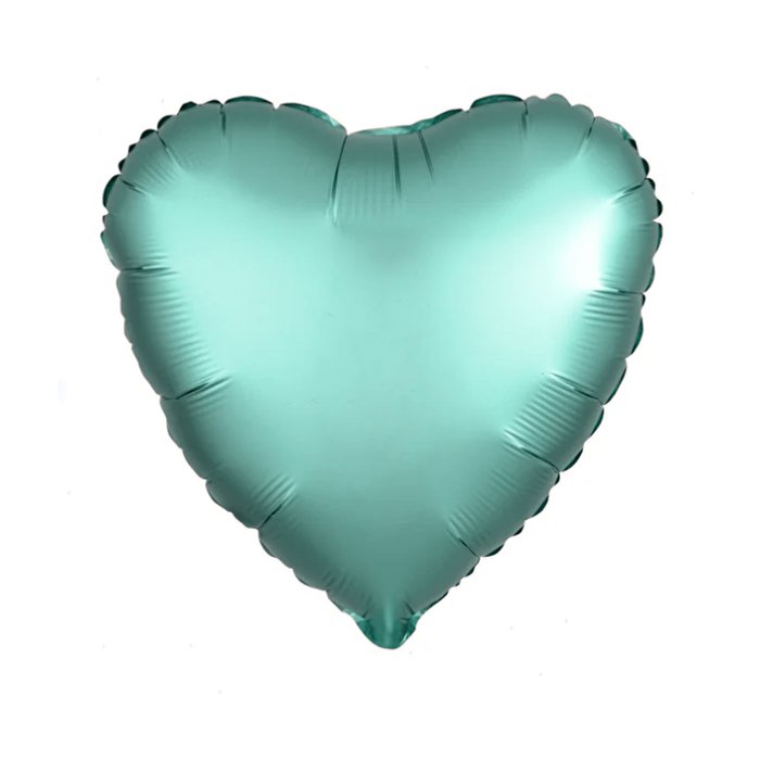 Шар из фольги "Сердце", бискайский зеленый