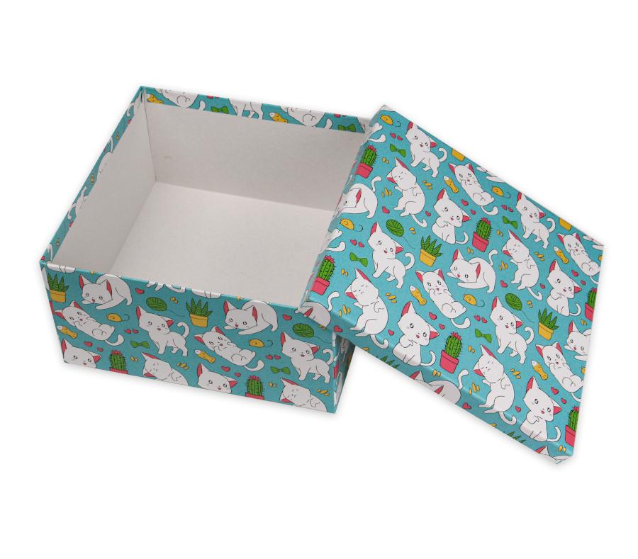 Подарочная коробка Котята 17,5 х 17,5 х 10 см; (3)