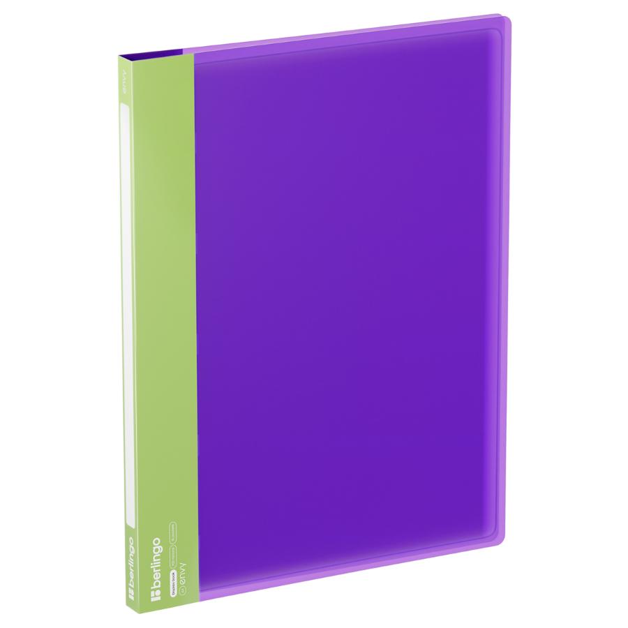 Папка Berlingo "Envy", 10 вкладышей 17мм, 700мкм, с внутр. карманом, фиолетовая