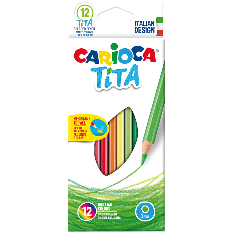 Карандаши 12 цв Carioca "Tita", 