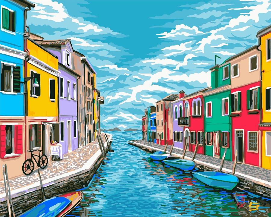 Картина по номерам "Дороги Венеции" 40х50 см 