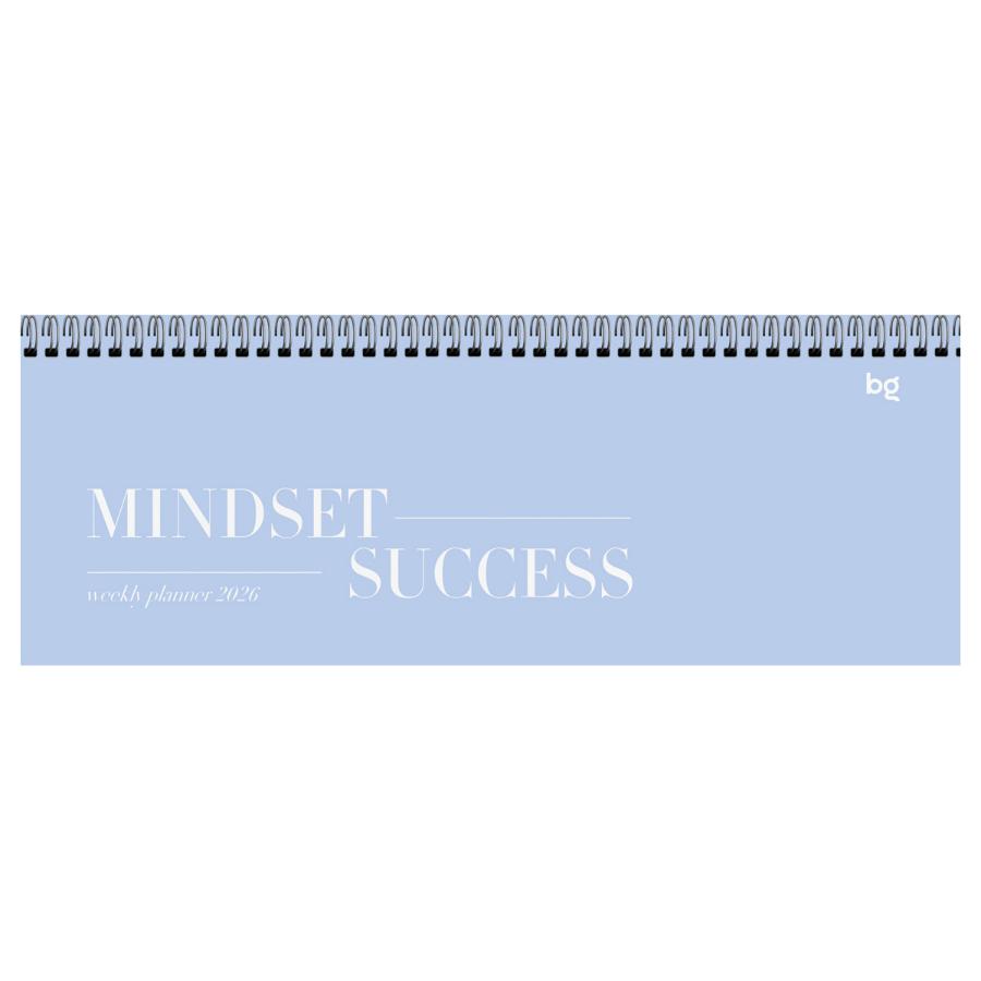 Планинг 285х100 мм  64 л.2026г,  BG, "Mindset", 7БЦ, на гребне,синий