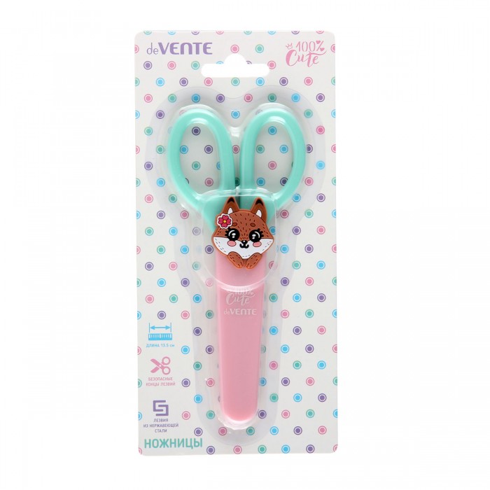 Ножницы детские deVENTE Cute Fox, 13,5 см