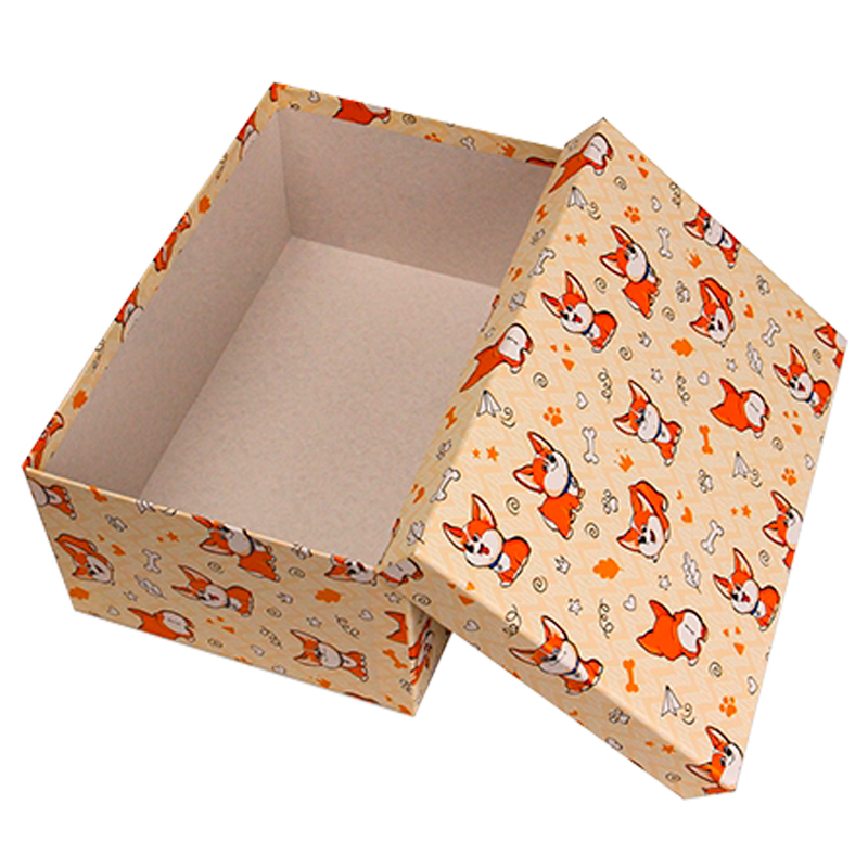 Подарочная коробка Корги 15х10х5 см