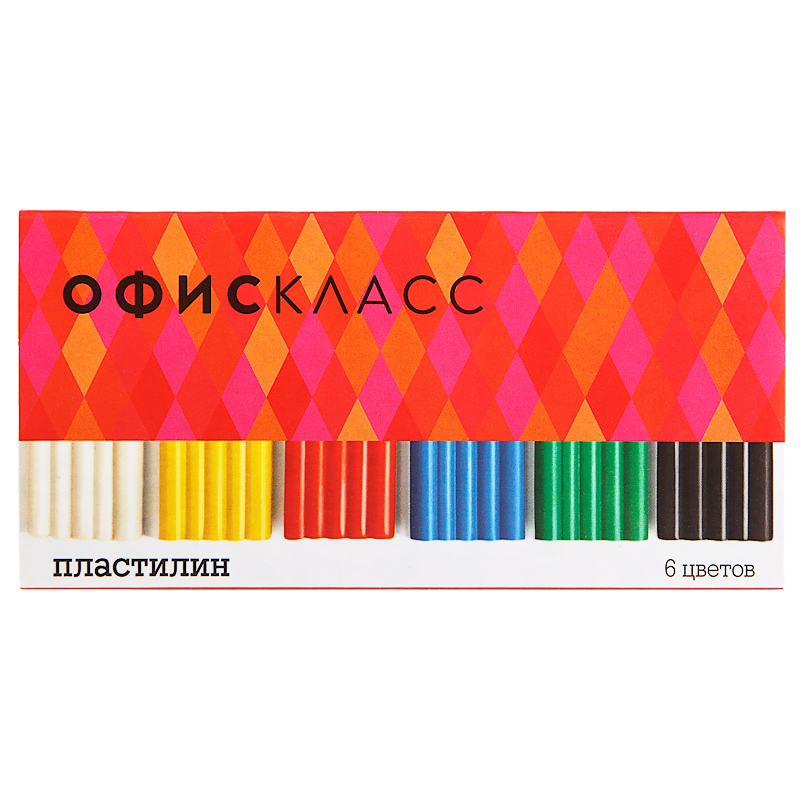 Пластилин 6 цветов ОФИСКЛАСС