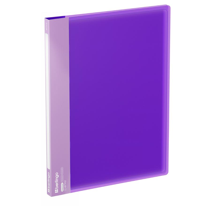 Папка Berlingo "Envy", 20 вкладышей 17мм, 700мкм, с внутр. карманом, фиолетовая