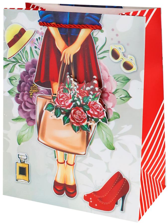 Пакет подарочный 30х41,5х12 см "Красная туфелька"