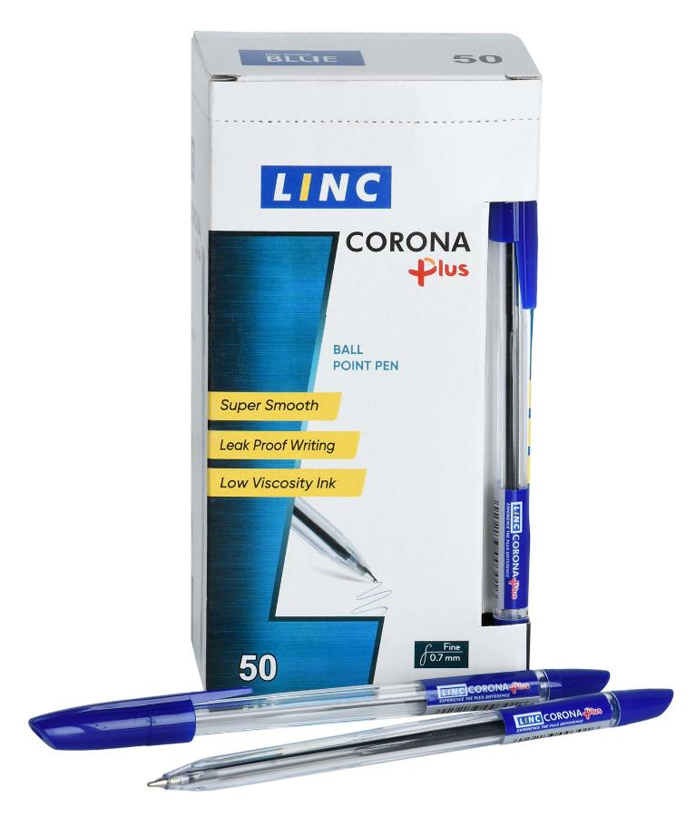 Ручка шариковая Linc Corona Plus 0,7 мм, синяя