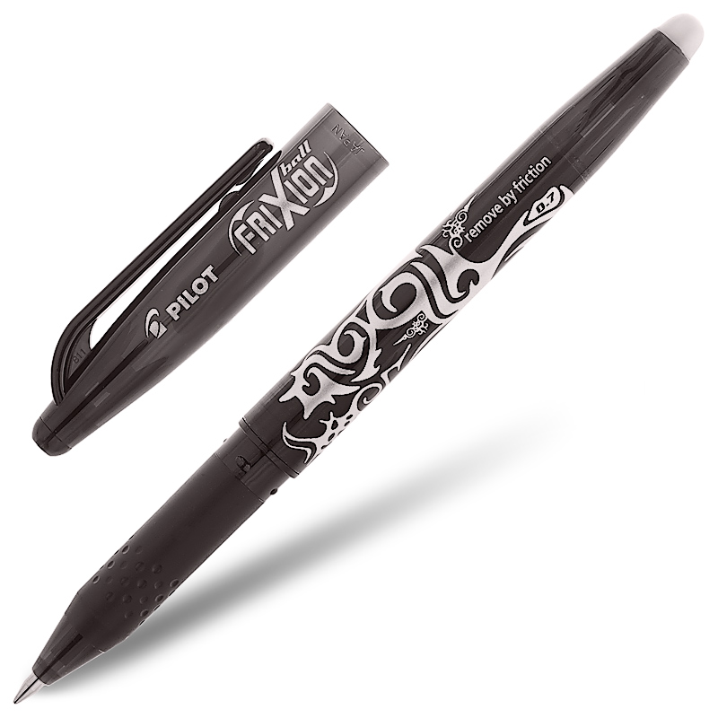 Ручка гелевая PILOT "Frixion Ball" 0,7 мм пиши-стирай, черная