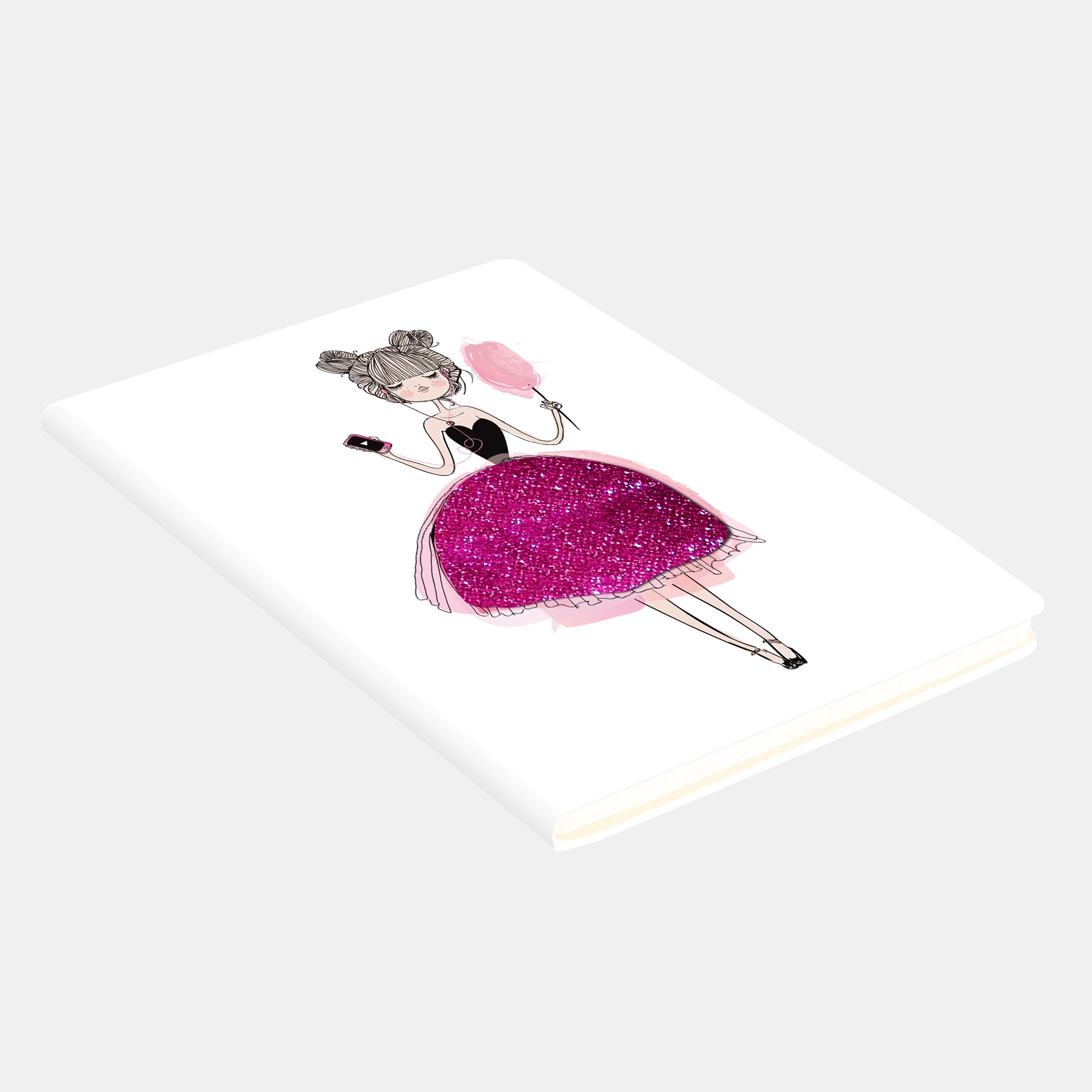 Книжка записная В6 80 л "GET GLITTER!", дизайн 4. иск.кожа купить по ...