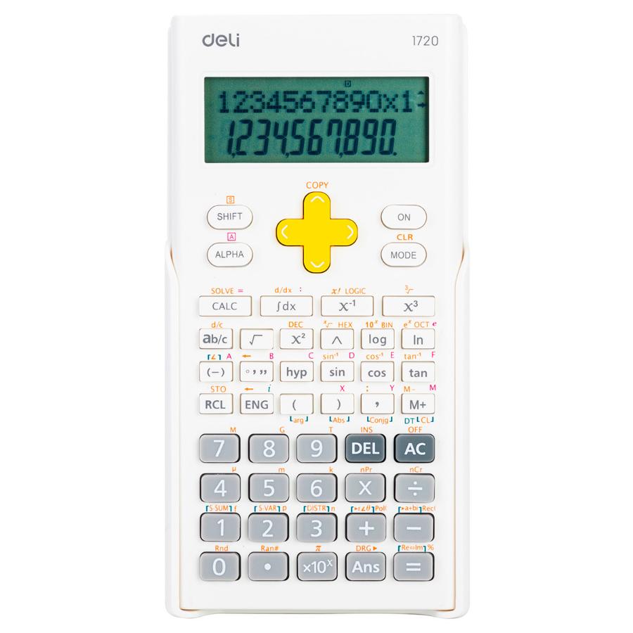 Калькулятор "Deli", научный 10+2-разр, белый, разрешен на ЕГЭ