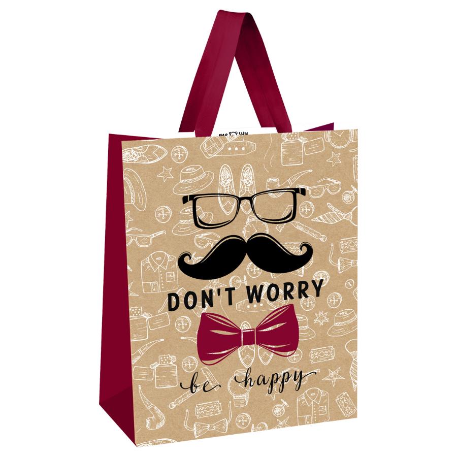Пакет подарочный 18×23×10 см «Dont worry»