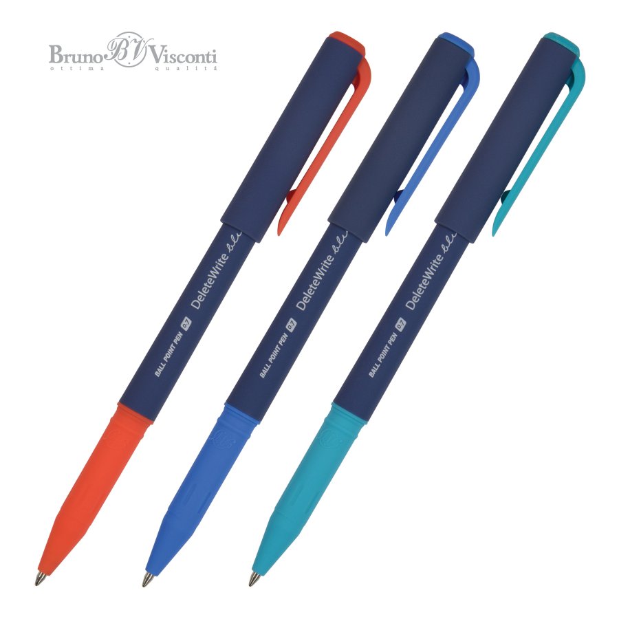 Ручка шариковая Bruno Visconti "DeleteWrite.NAVY" 0,7, со стираемыми чернилами,синяя
