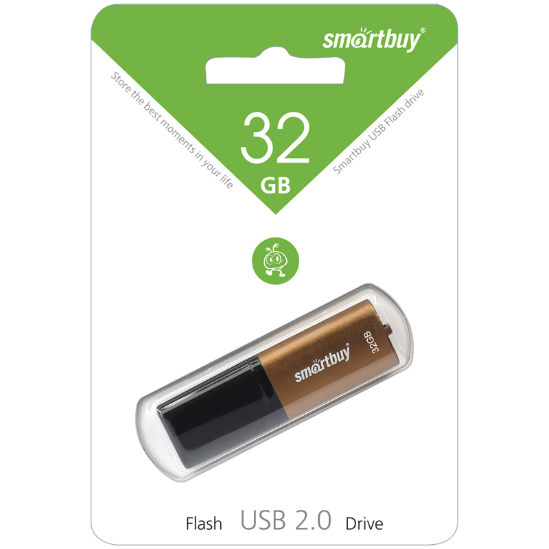 Флэш-драйв Smart Buy X-Cut, 32GB, коричневый (металл.корпус)