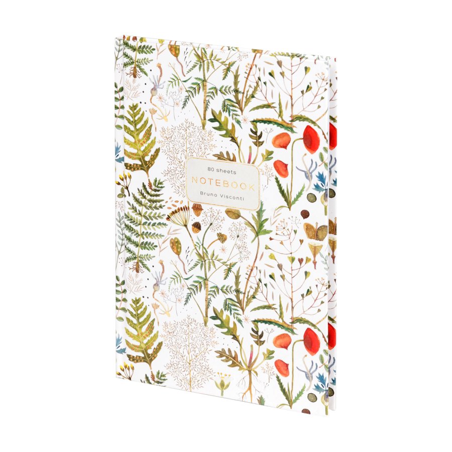 Бизнес-блокнот А5  80 л. "FLORA.ЛУГОВЫЕ ТРАВЫ"