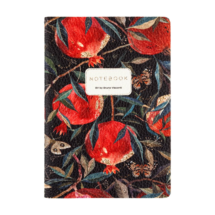 Книжка записная А5 60 л, FLORA.ГРАНАТ,кожзам