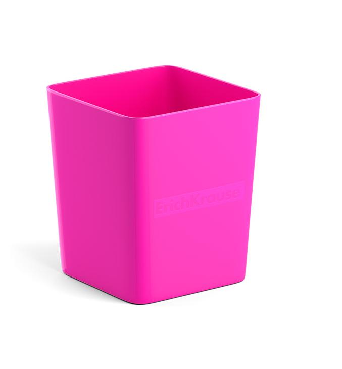 Подставка-стакан ErichKrause "Base, Neon Solid", розовый