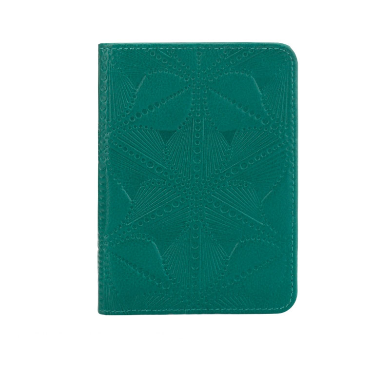 Бумажник водителя "Abstraction", кожа, зеленый