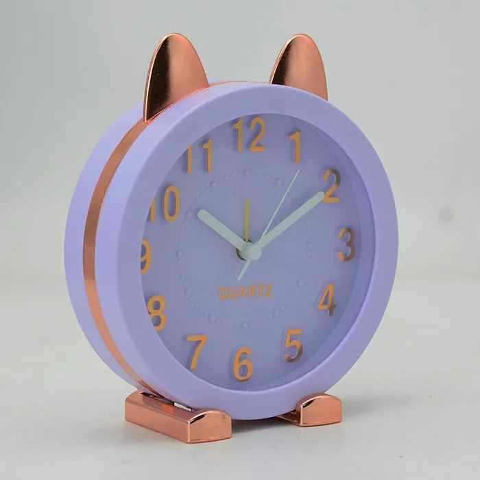 Часы-будильник "Golden awakening Kitty", purple