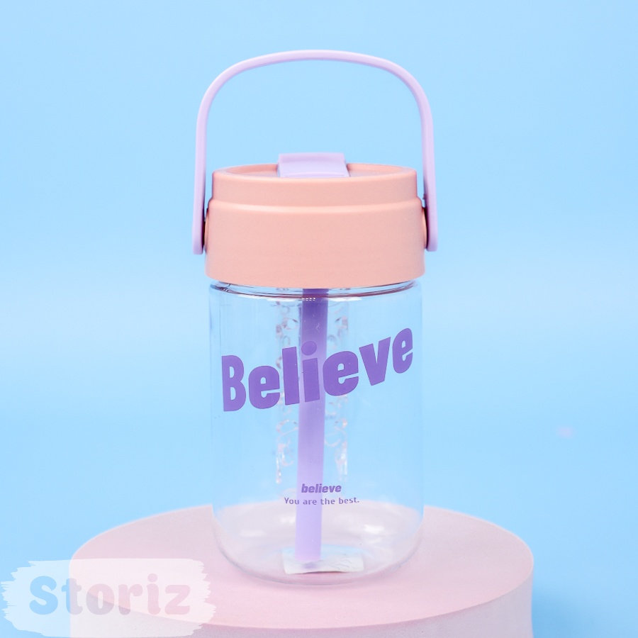 Бутылка 600 мл "Time Cup" Believe, прозрачная