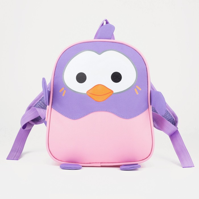 Рюкзак детский "Пингвин", сиреневый/розовый