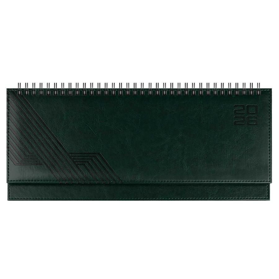 Планинг 310x130 мм 64 л.2026г, ESCALADA, Сариф темно-зеленый