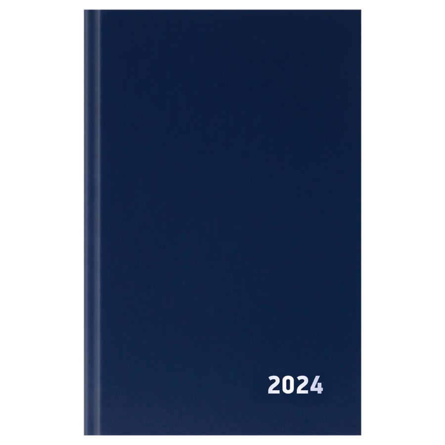 Ежедневник А5 168л. 2024 г, OfficeSpace бумвинил, синий