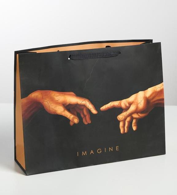 Пакет подарочный 40×31×11,5 см «Imagine»