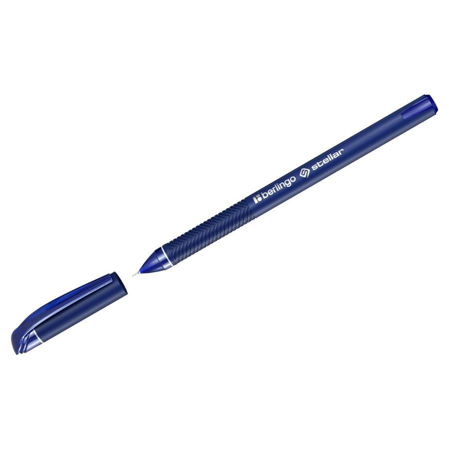 Ручка шариковая Berlingo "Stellar" 0,7 мм, игольчатый стержень, синяя