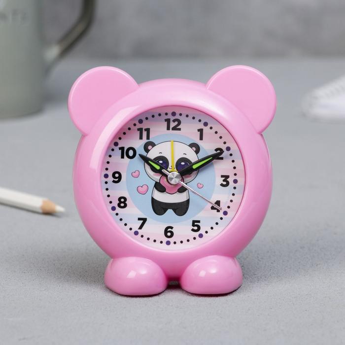 Часы-будильник "Панда", пластик