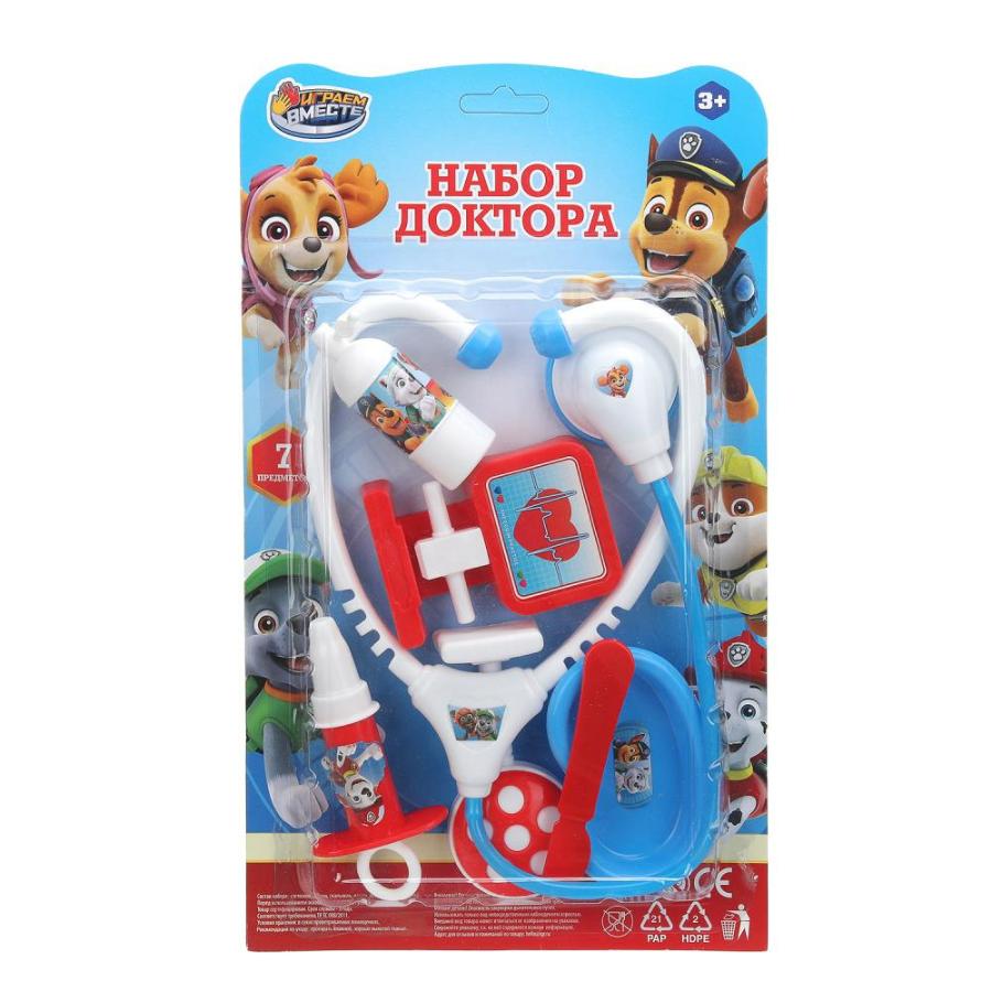 Набор игровой "Доктор. Собачки",  в блистере 19х31х3,5см, 7 пред