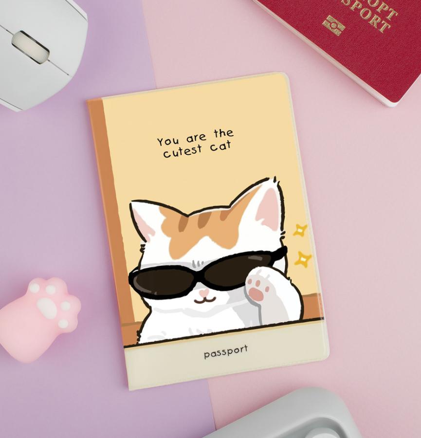 Обложка для паспорта MESHU "Cutest Cat"
