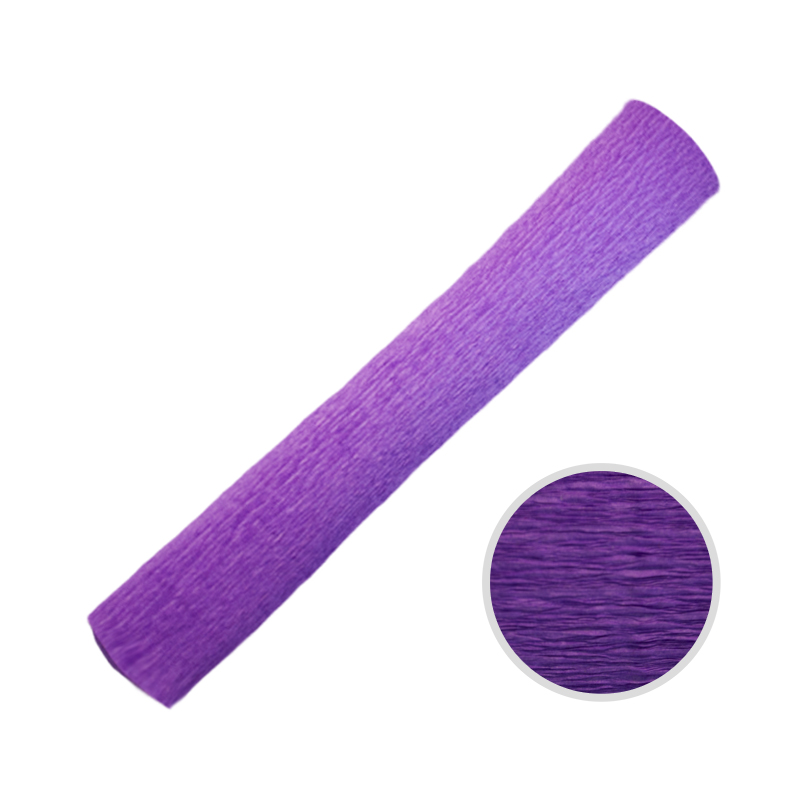Цветная бумага креповая ОФИСКЛАСС, рулон 50x250 мм, фиолетовая