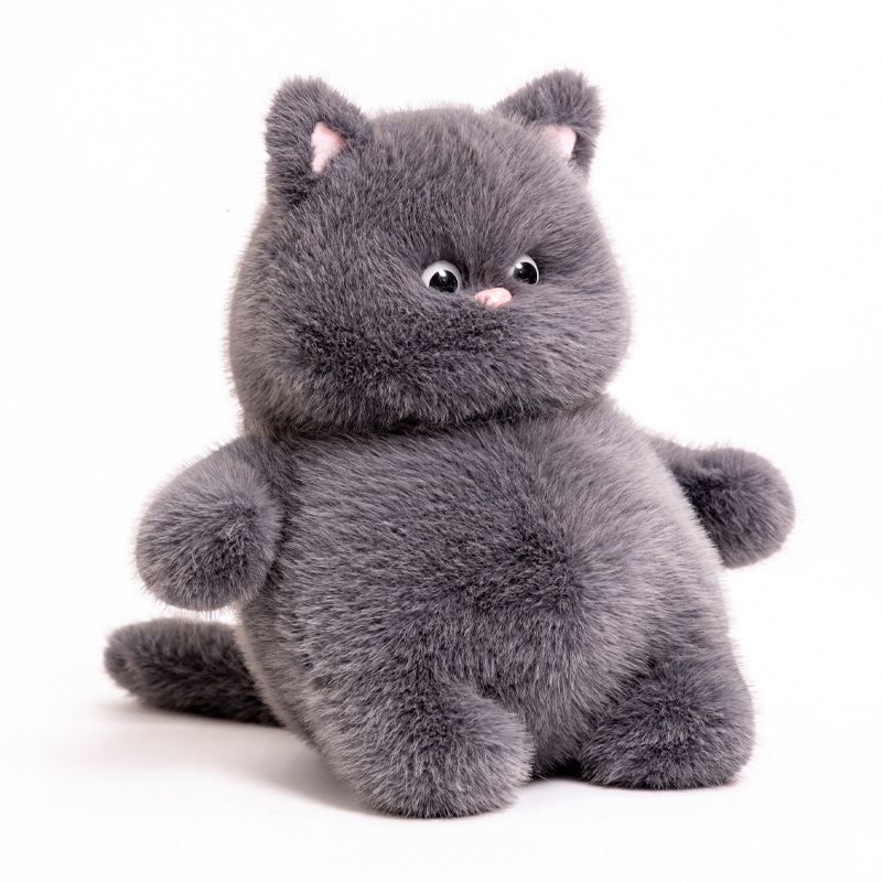 Игрушка мягкая "Кошечка", серая 35 см