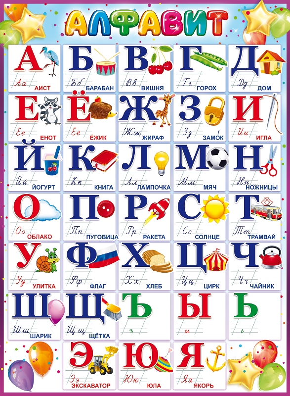 Плакат А2 "Алфавит"