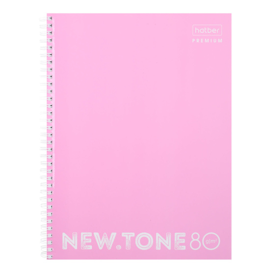 Тетрадь А4  80 л. гребень NEWtone PASTEL Пион