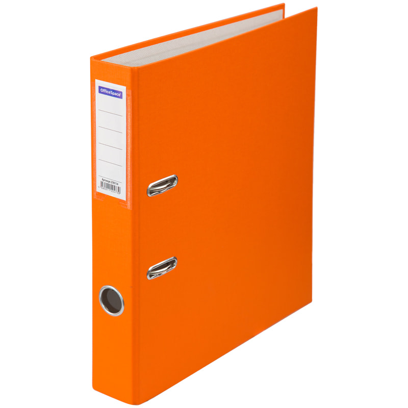 Папка-регистратор Office Space ПВХ, 50 мм, оранжевая