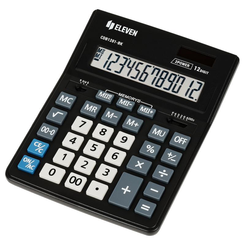 Калькулятор "Eleven Business Line CDB1201-BK" 12 разрядный, настольный, черный 