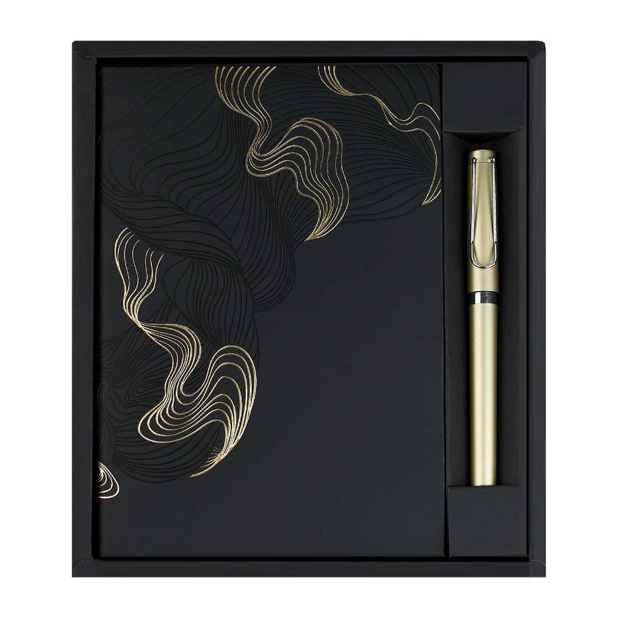 Набор подарочный "Виннер черный" ежедневник А5+ 120л недат, ручка шариковая