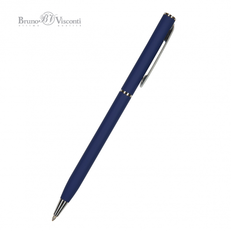 Ручка шариковая Bruno Visconti "PALERMO" 0,7 мм, синяя,т.синий металлический корпус