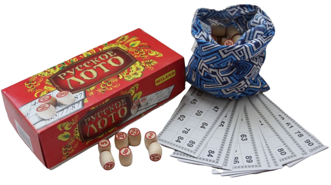 Игра настольная "Русское лото" в картонной упаковке 