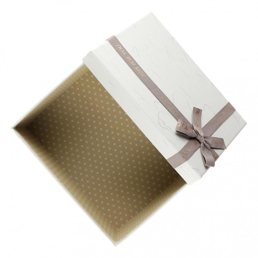 Подарочная коробка "Just for you", серый,18х25х11,5 см (3)