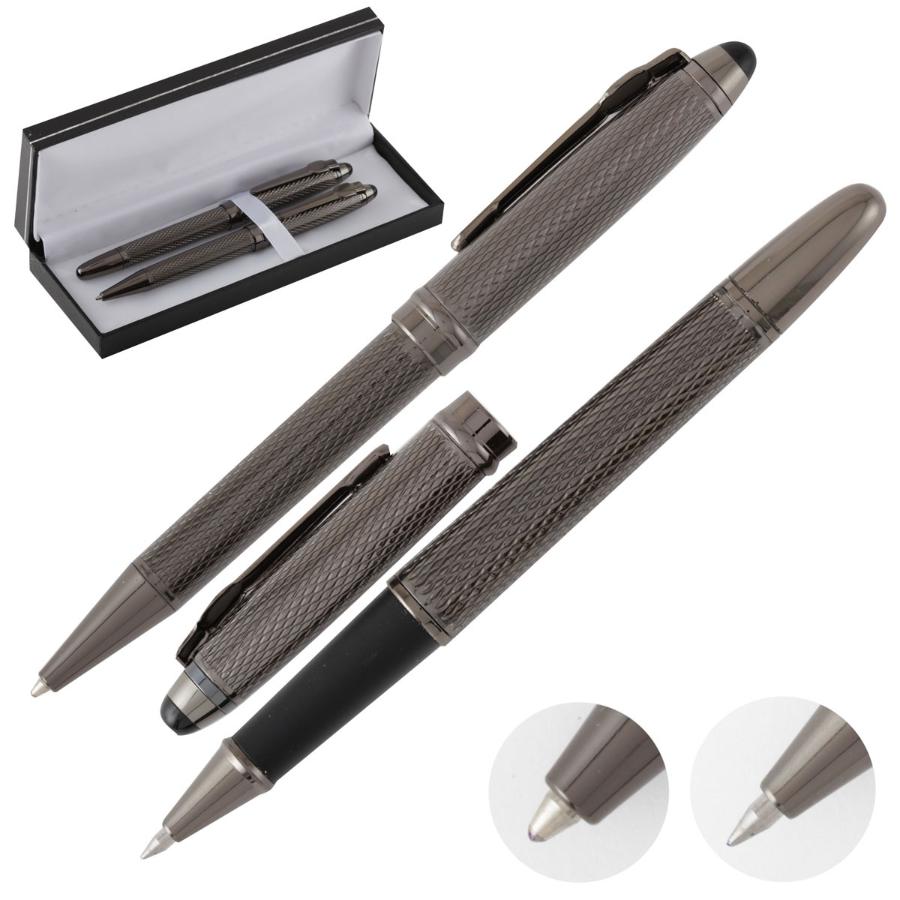 Набор FIORENZO ручка шариковая и ручка-роллер, M (medium) 1 мм, цвет чернил синий