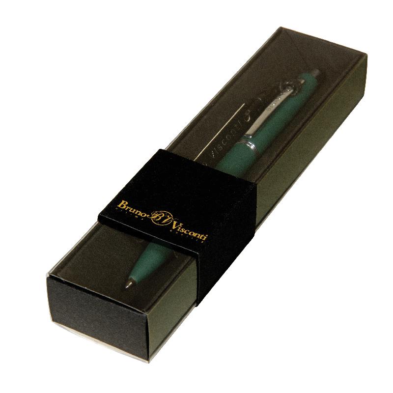 Ручка шариковая Bruno Visconti "San Remo" 1,0 мм корпус зеленый, черная коробка