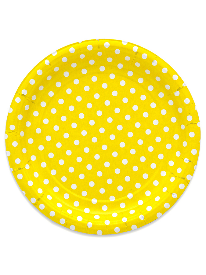 Тарелка бумажная "Yellow", 17 см(6шт/упак)