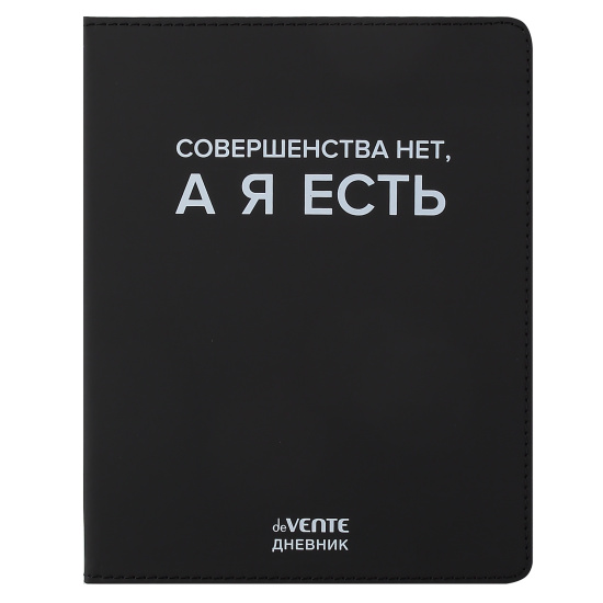 Дневник 1-11 класс твёрдый " Совершенства нет", кожзам