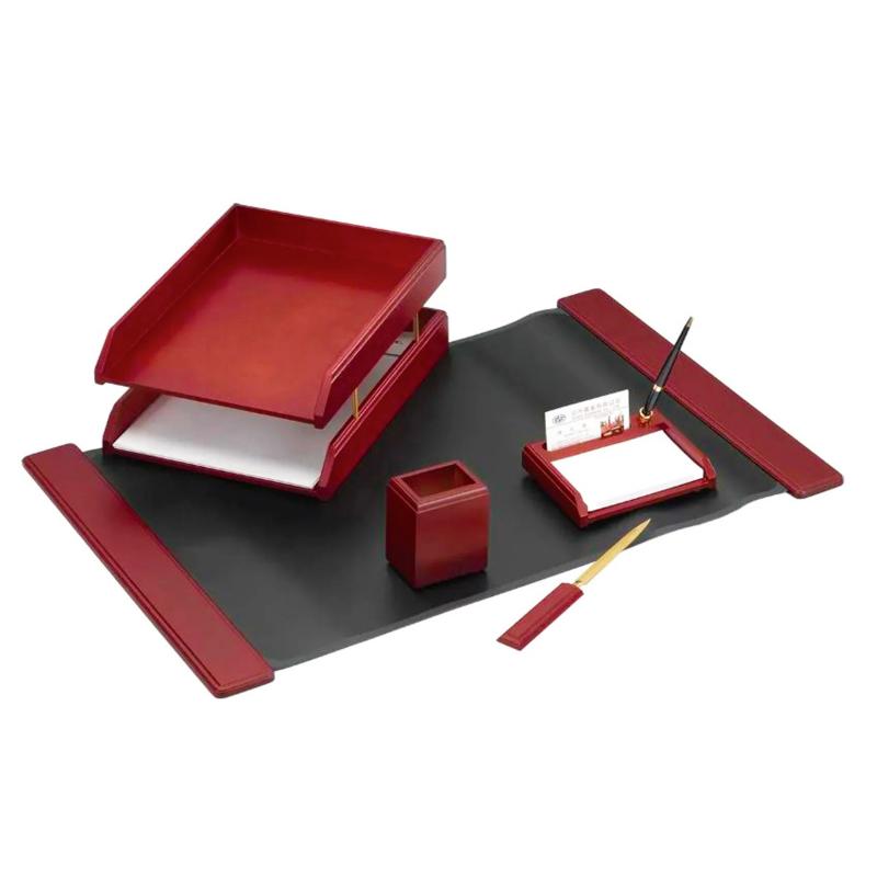 Настольный набор  5 предметов Good Sunrise,  черный/коричневый