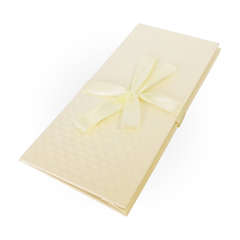 Коробка-конверт для денег с бантом «Ромб», сл.кость