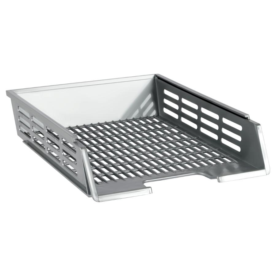 Лоток горизонтальный д/бумаг СТАММ "XXL", серый