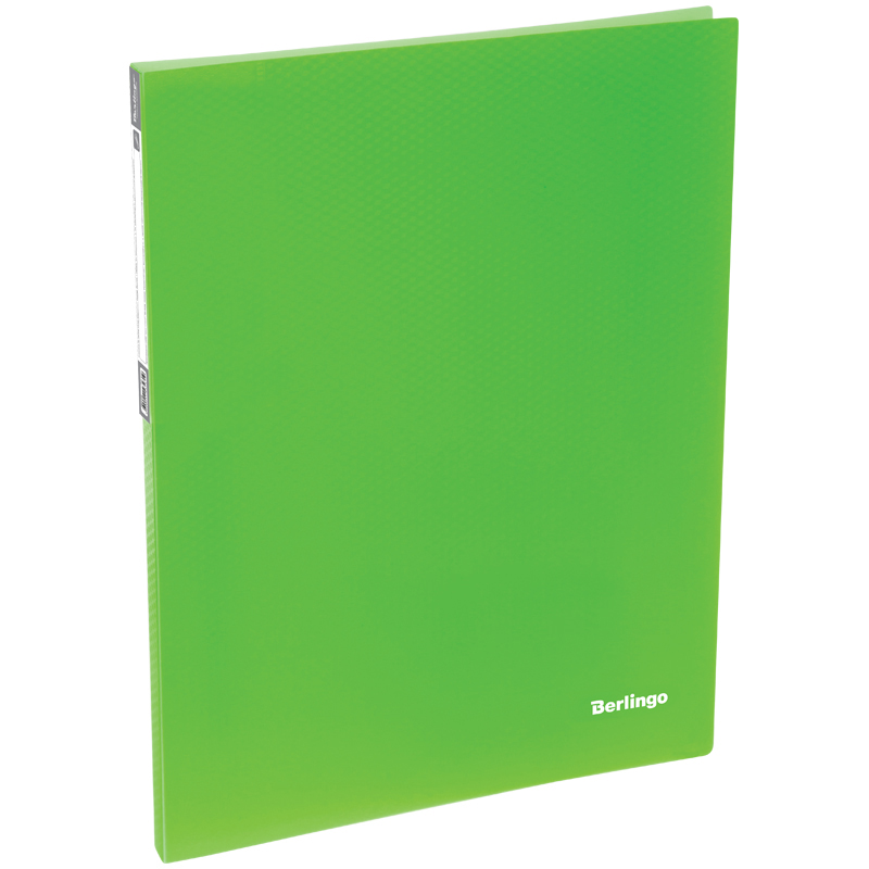 Папка с пружинным скоросшивателем Berlingo "Neon", 700 мкм, зеленая